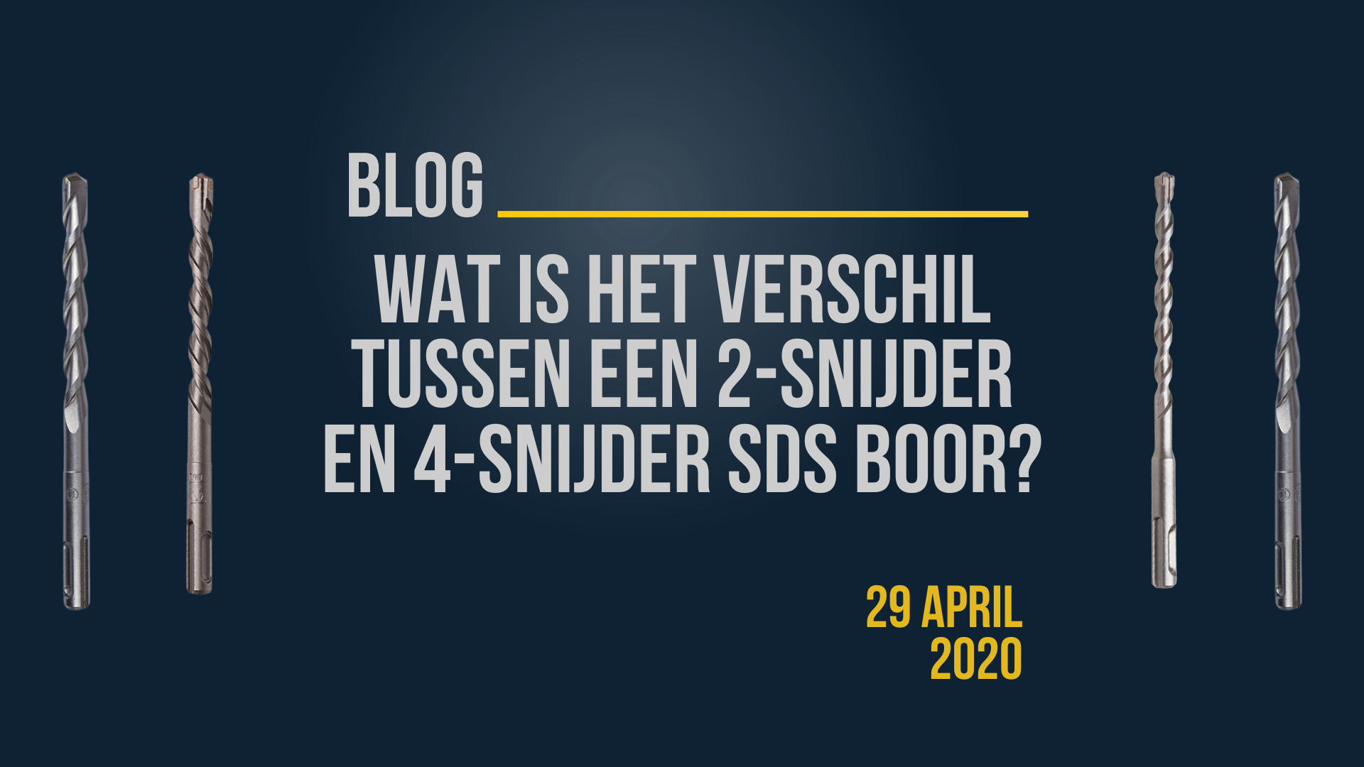 Banner: Wat is het verschil tussen een 2-snijder en 4-snijder SDS boor