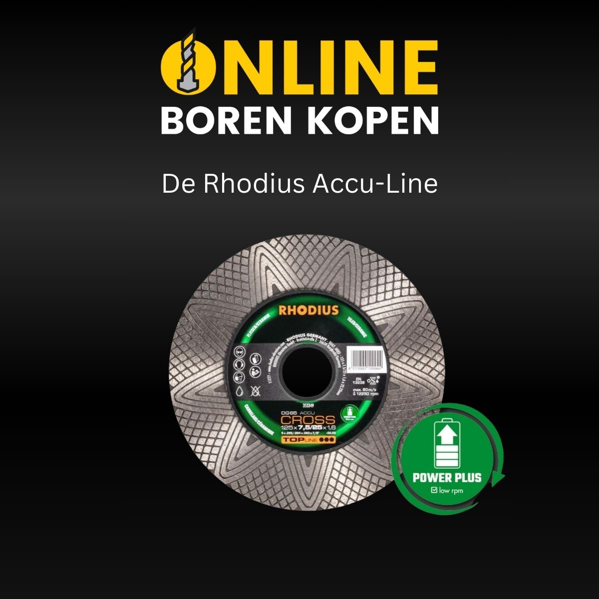 blog Rhodius Accu-Line: Slijpen met optimale prestatie op uw accumachine