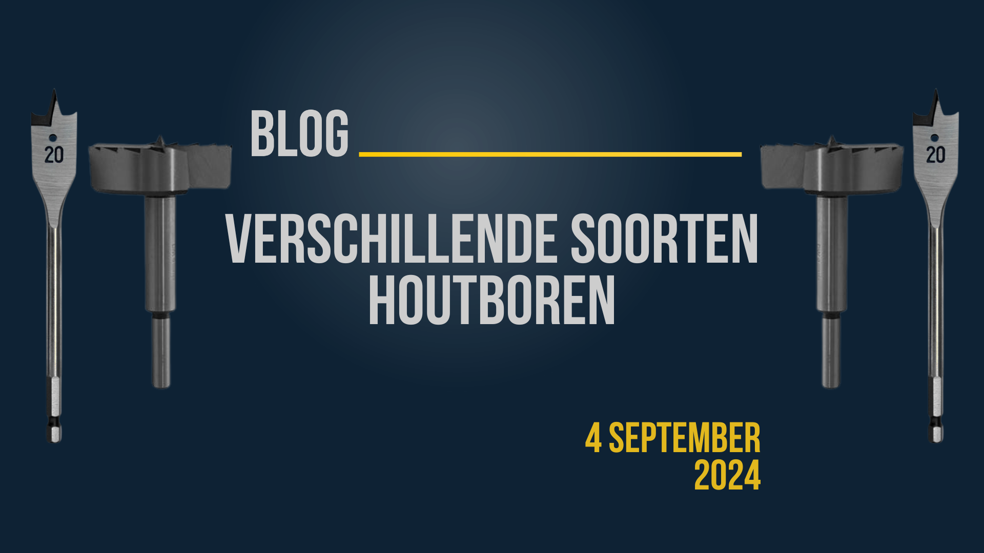 Banner: Verschillende soorten houtboren