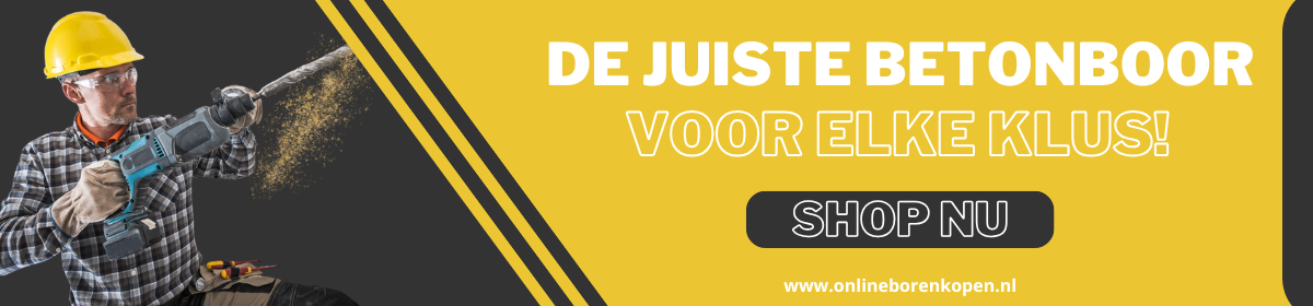 Banner betonboor