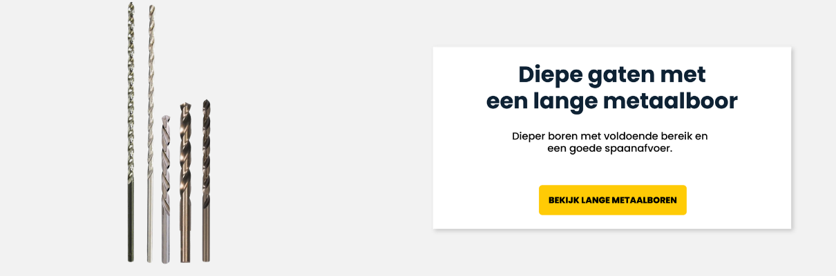 Diepe Gaten Met Een Lange Metaalboor
