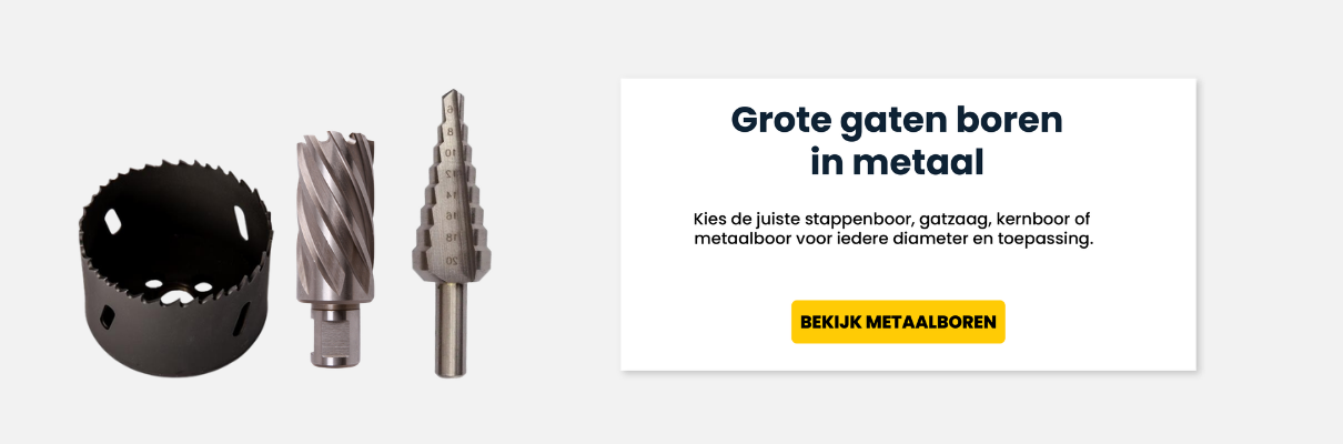grote Gaten Boren In Metaal Banner