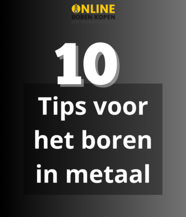 Afbeelding Blog "10 tips voor het boren in metaal"