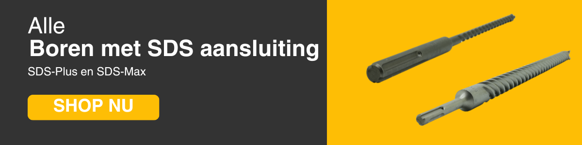 Afbeelding banner boren met sds-aansluiting