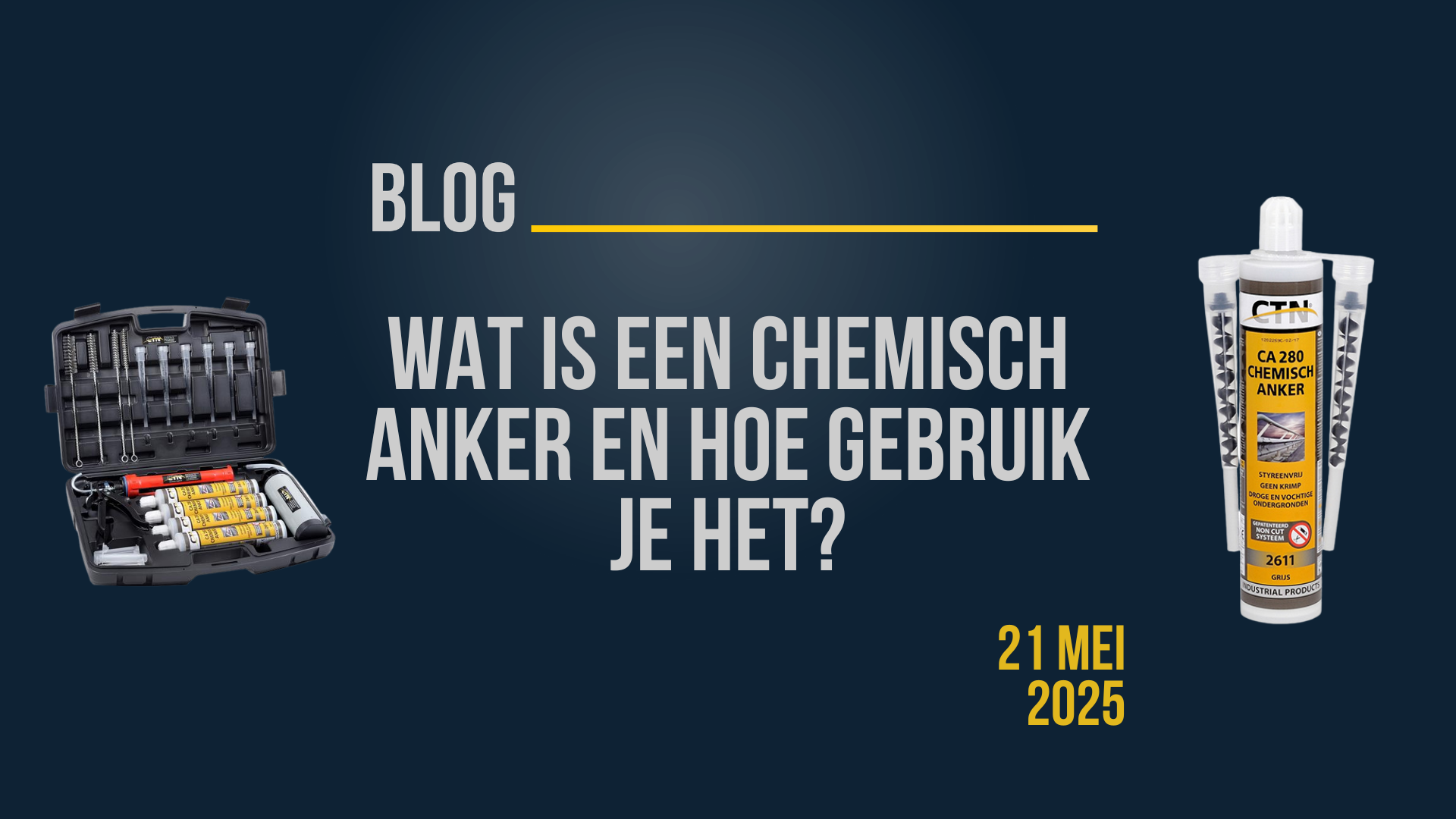 Banner: Wat is een chemisch anker en hoe gebruik je het