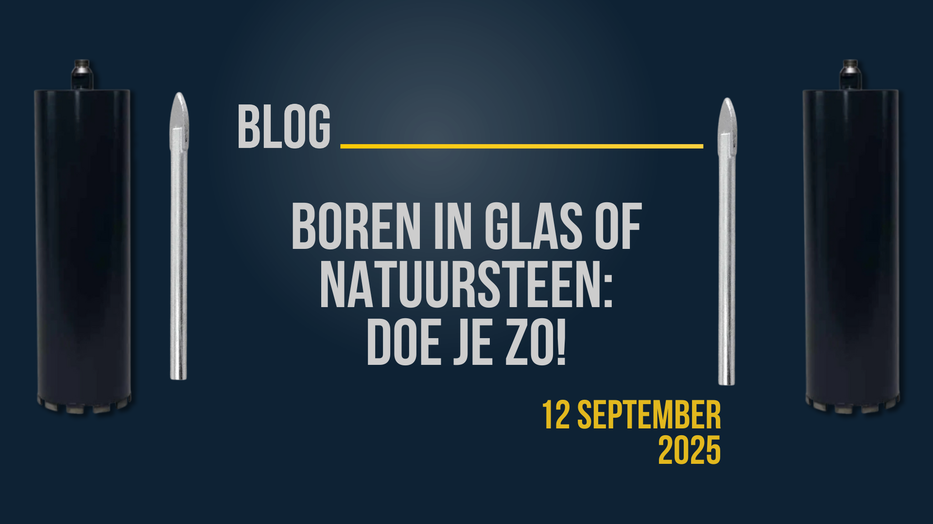 Banner: Boren in glas of natuursteen doe je zo!