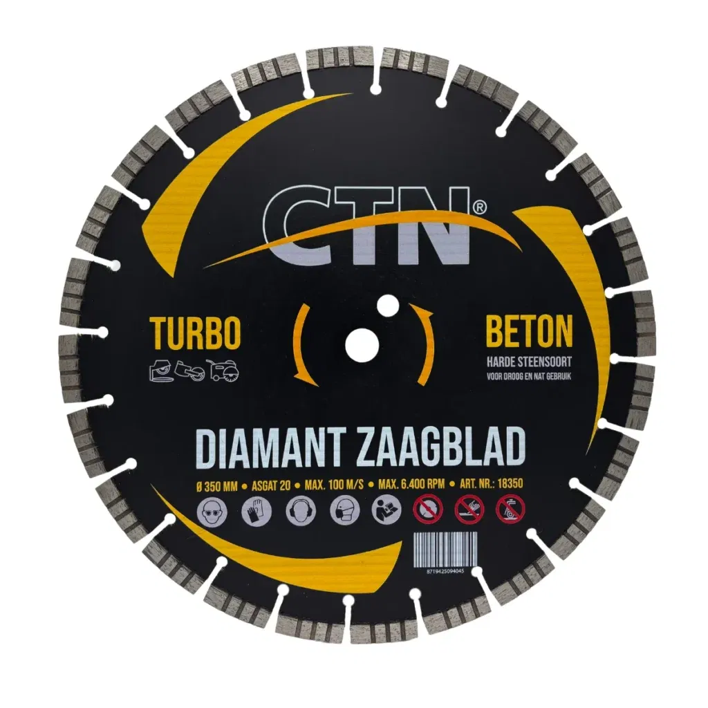 Diamantzaag Turbo voor beton