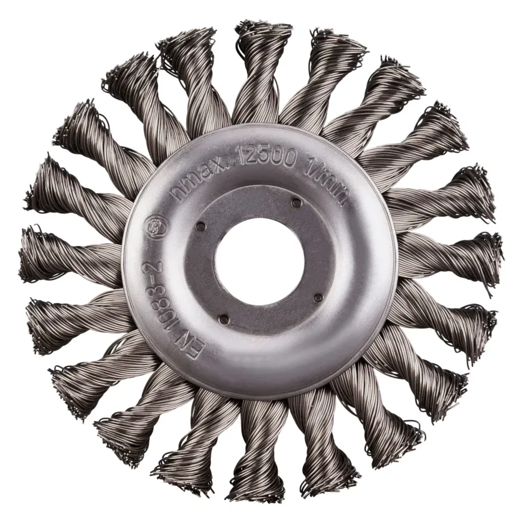 Radiale RVS staalborstel voor RVS en staal bewerking