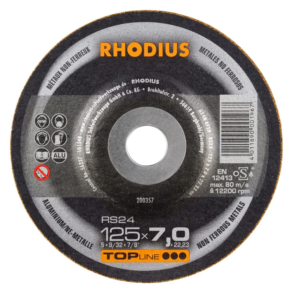 Rhodius RS24 afbraamschijf voor aluminium