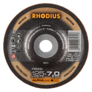 Rhodius RS28 afbraamschijf voor staal en rvs