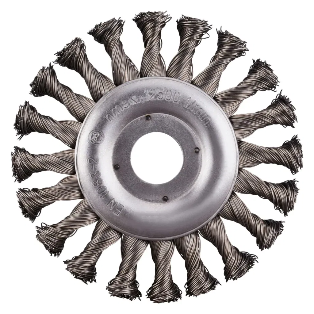 Staalborstel met getordeerd draad