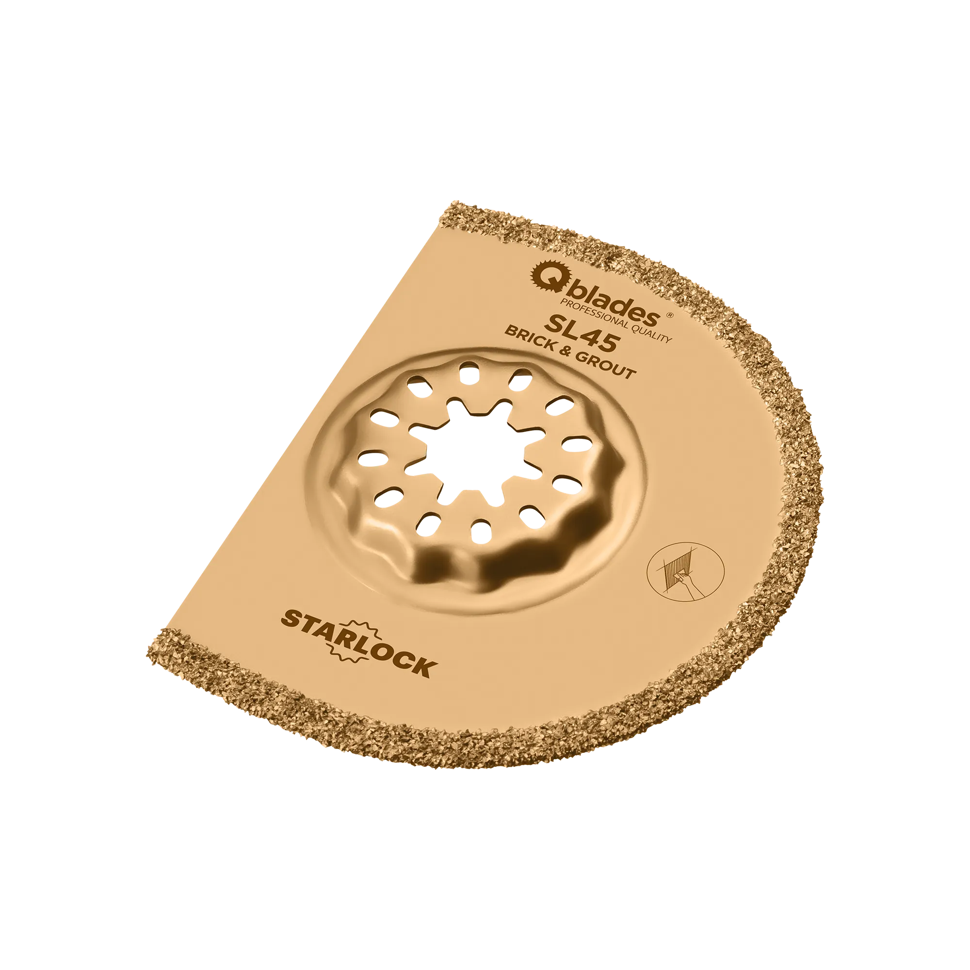 Qblades SL45 | Hardmetaal segmentzaagblad 75mm-2.2mm | 1 stuks