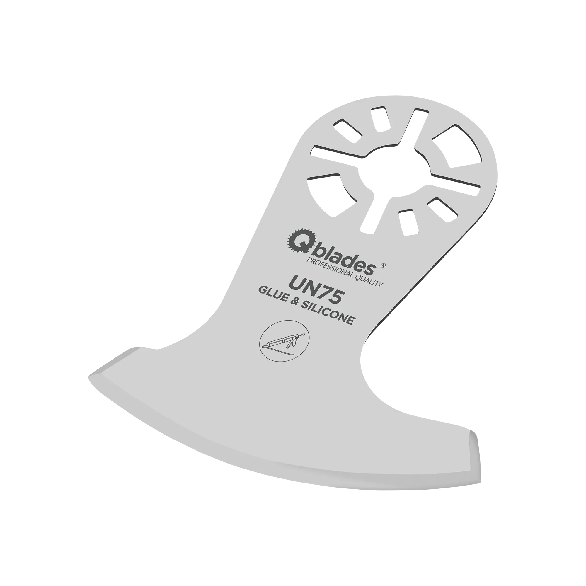 Qblades UN75 | Segmentmes RVS sikkel 55x0.9mm | 1 stuks