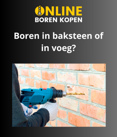 Uitgelichte afbeelding Boren in baksteen of in voeg