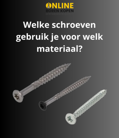 Uitgelichte blog afbeelding: Welke schroeven gebruik je voor welk materiaal