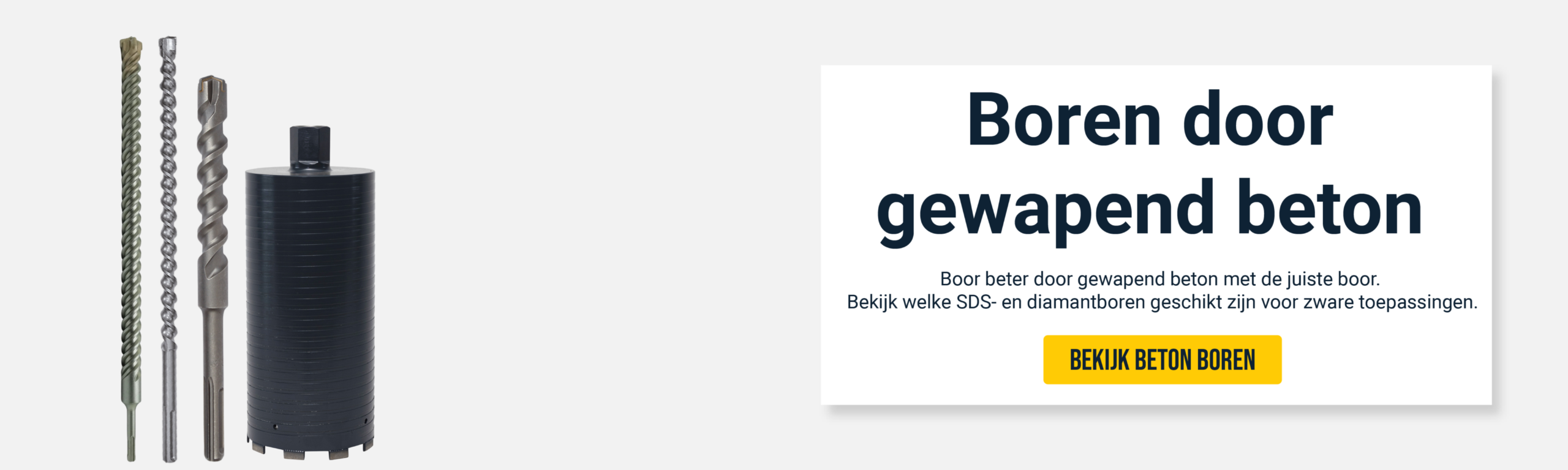 Boren in gewapend beton | Banner | Onlineborenkopen.nl